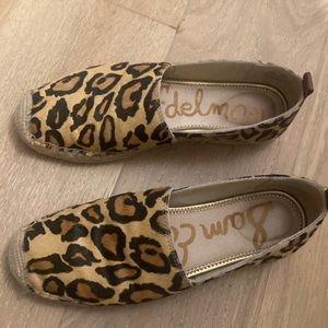 Sam Edelman leopard espadrilles size 7 1/2